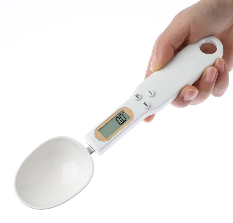 

Hot sale on Amazon 500g/0.1g Electronic Measuring spoon scales digital with Display, White