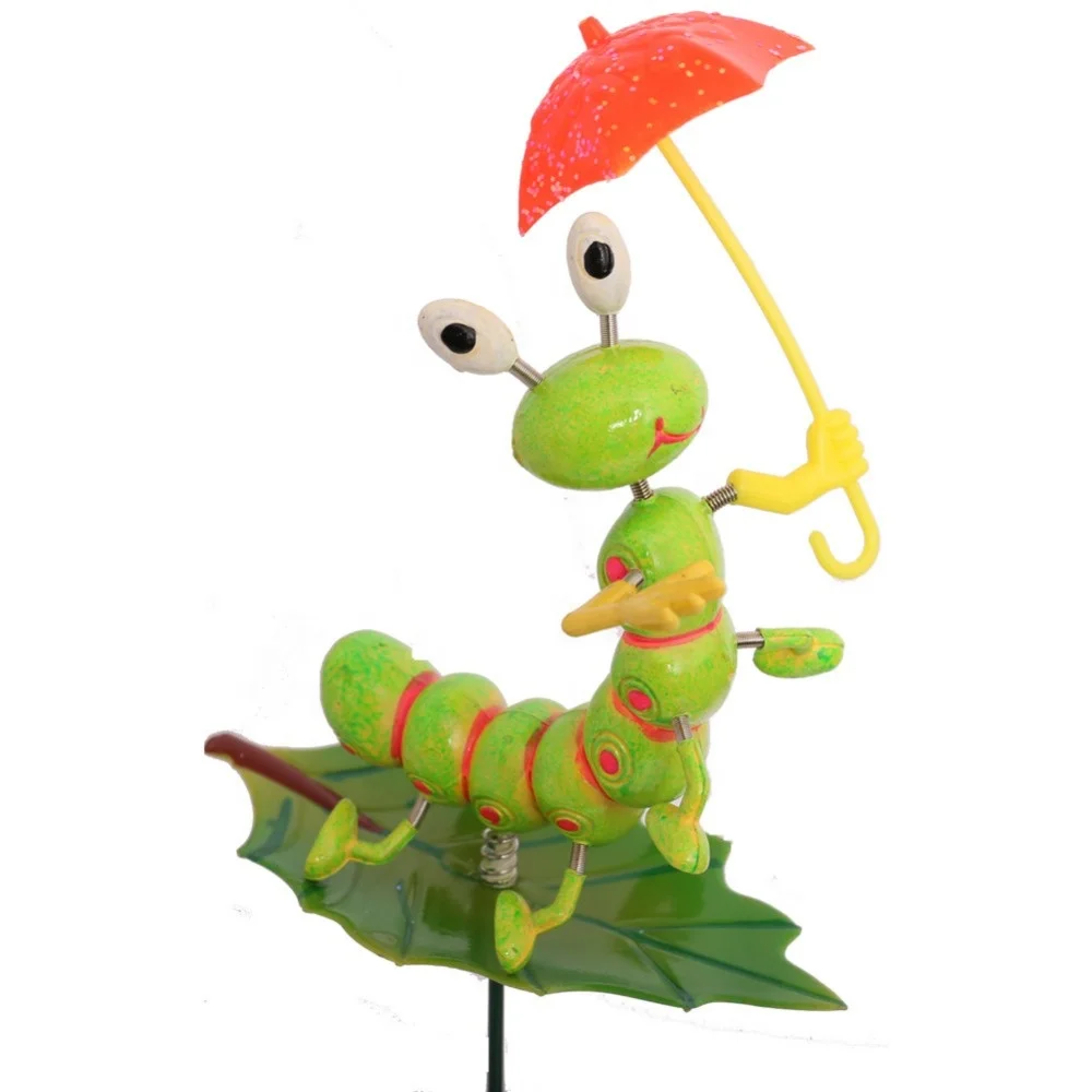 

Osgoodway China supplier Factory direct sale Cartoon Lawn bug shape Plastic Garden Decor Stakes in Insect Kingdom Museum, Multi birds and insect
