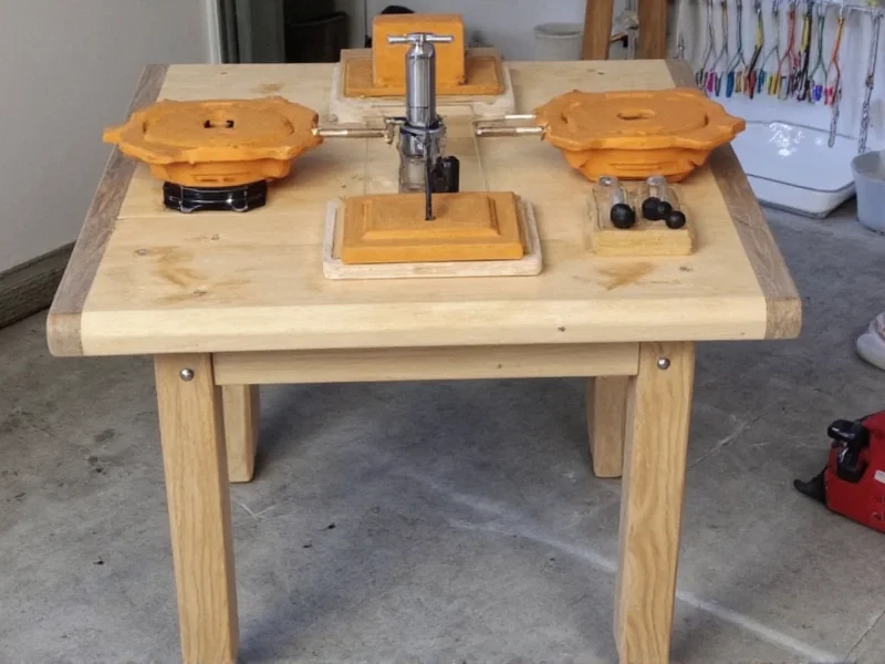 DIY vibratory table with motor and eccentric weight setup