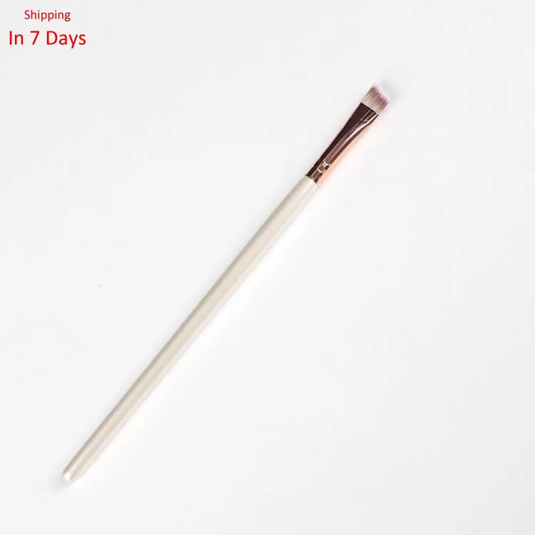 

6 PCS Brush Set Slant Eyebrow Brush Synthetic Fiber Eyeliner Brush, White