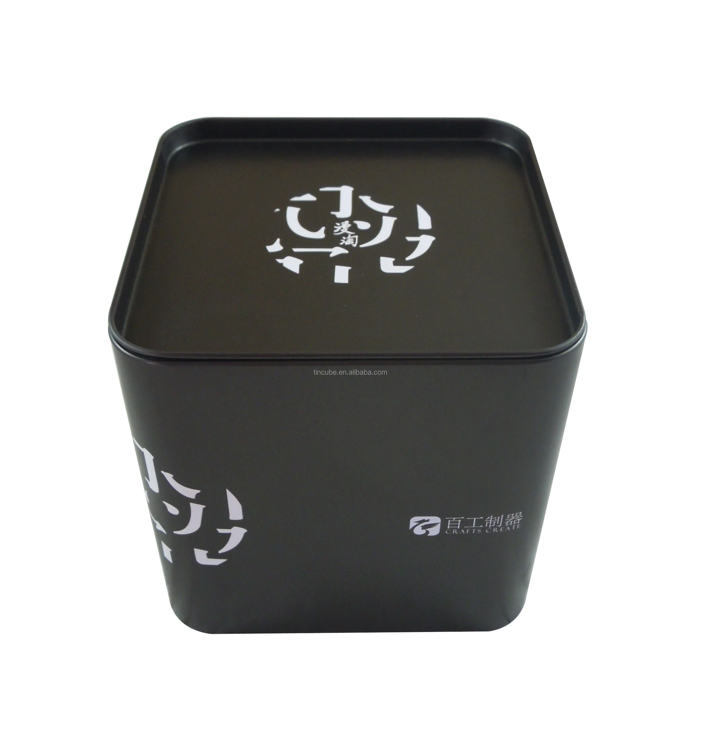Wholesale factory price high quality metal tin box square tin cans for tea packing