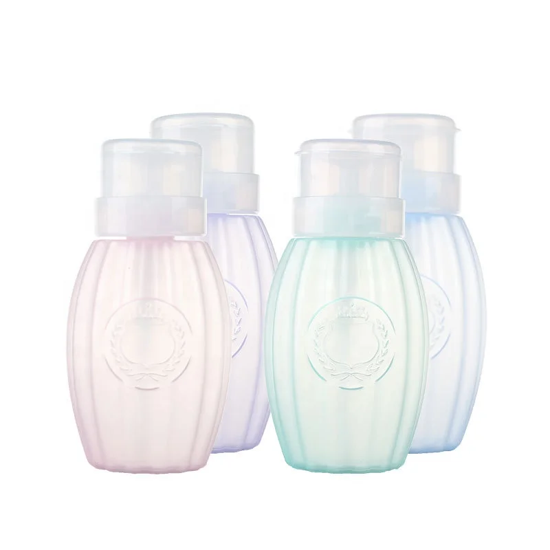 

Full Beauty 200ML Empty Bottle Pink Refillable Container for Liquid Alcohol Press Pump Dispenser Makeup Nail Art Accessory