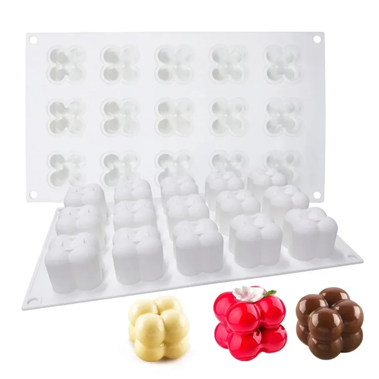 

Fusimai Soy Candle Mould 3D Magic Cube Bubble Silicone Candle Molds