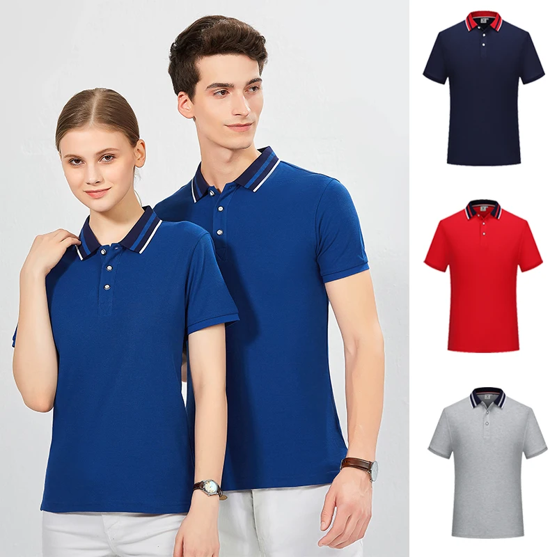 

Cheap Plain Men's Formal T-shirts Cotton Custom Gentleman Short Sleeve Polo T-shirt Golf Shirts Casual Garments, Customized color