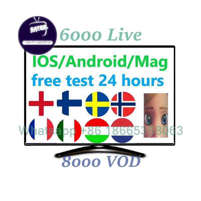 Portugal Spain Greek IPTV 20+ country 6000+ channels 8000 vod iptv france greece iptv free 1 year subscription reseller panel