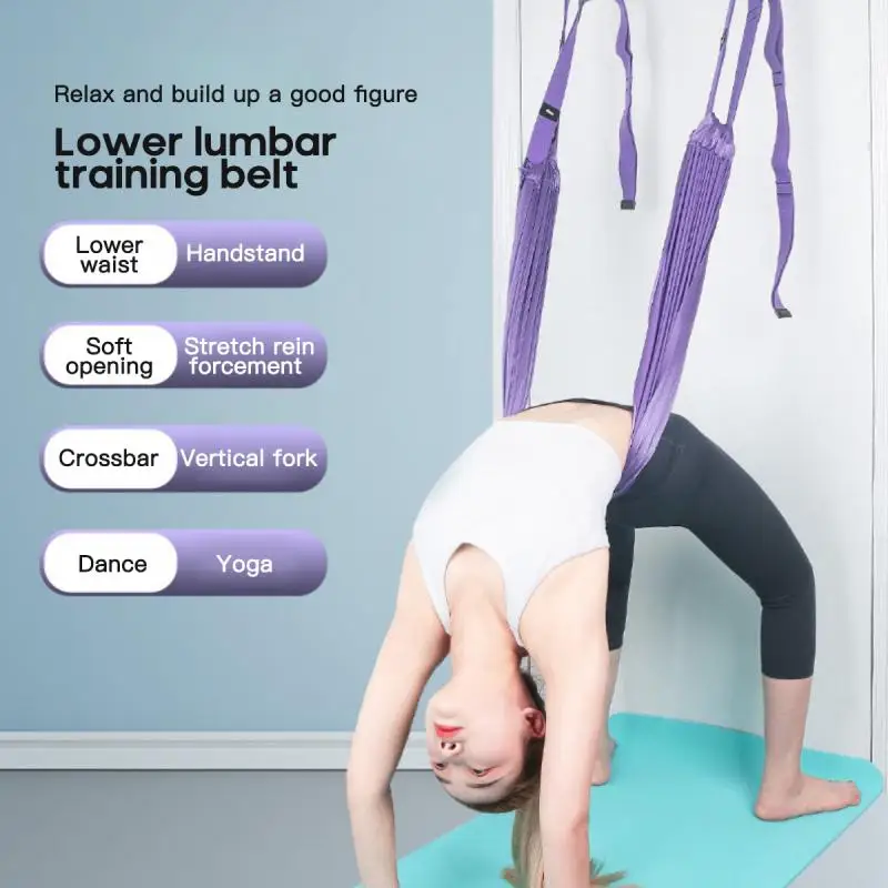 

Aerial Hammock Rope Legs Can Adjust Stretching Rod And Bend Down To Stretch The Yoga Reverse Trainer