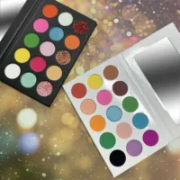 

15 color Mineral Cosmetic Make Up Private Label Eyeshadow Palette Eye Shadow Makeup empty Palette eyeshadow sticker