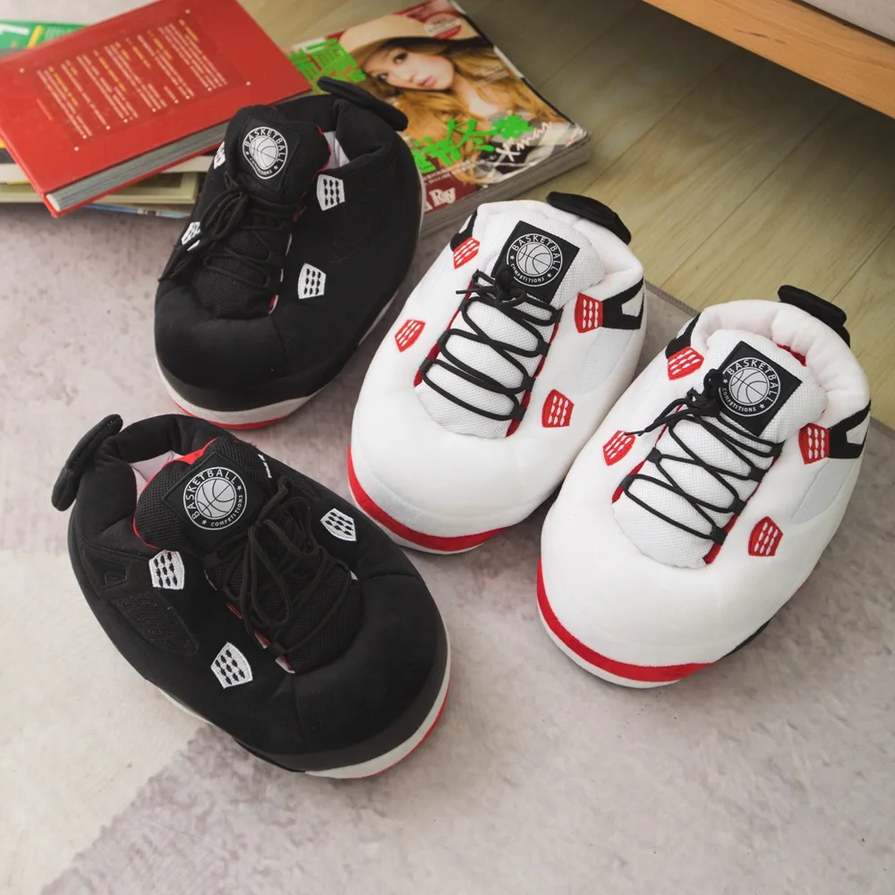 

Winter Warm yeezy Slippers Sports bread Men House Floor Cotton Shoes  Sneakers