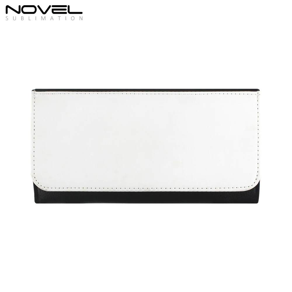 

Custom Canvas Purse Sublimation Blank Big Wallet, Black
