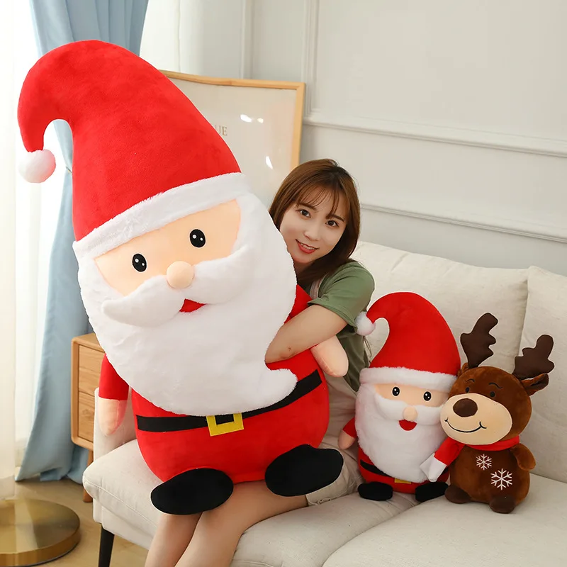 

Cute Deer Santa Claus Snowman Children Stuffed Decoration Reindeer Doll Christmas Animal Plush Toy