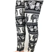 

Hot Selling Plus Size Elephants 92 Polyester 8 Spandex Milk Silk Buttery Soft Brushed Women Leggings Manufacture