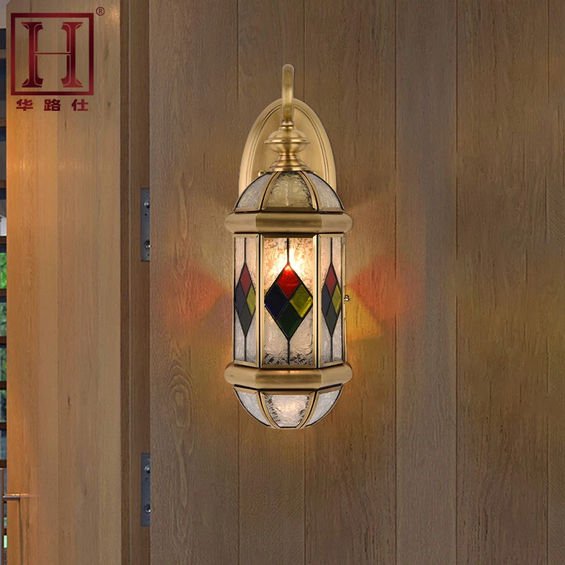 Classic European Style Black color Garden Wall Mount Lighting Fixture