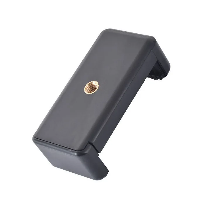 

BIZEN Wholesale Universal 1/4 Screw Adjustable Phone Clip Rotatable Mobile Phone Clip for Selfie Stick Camera studio equipment, Black