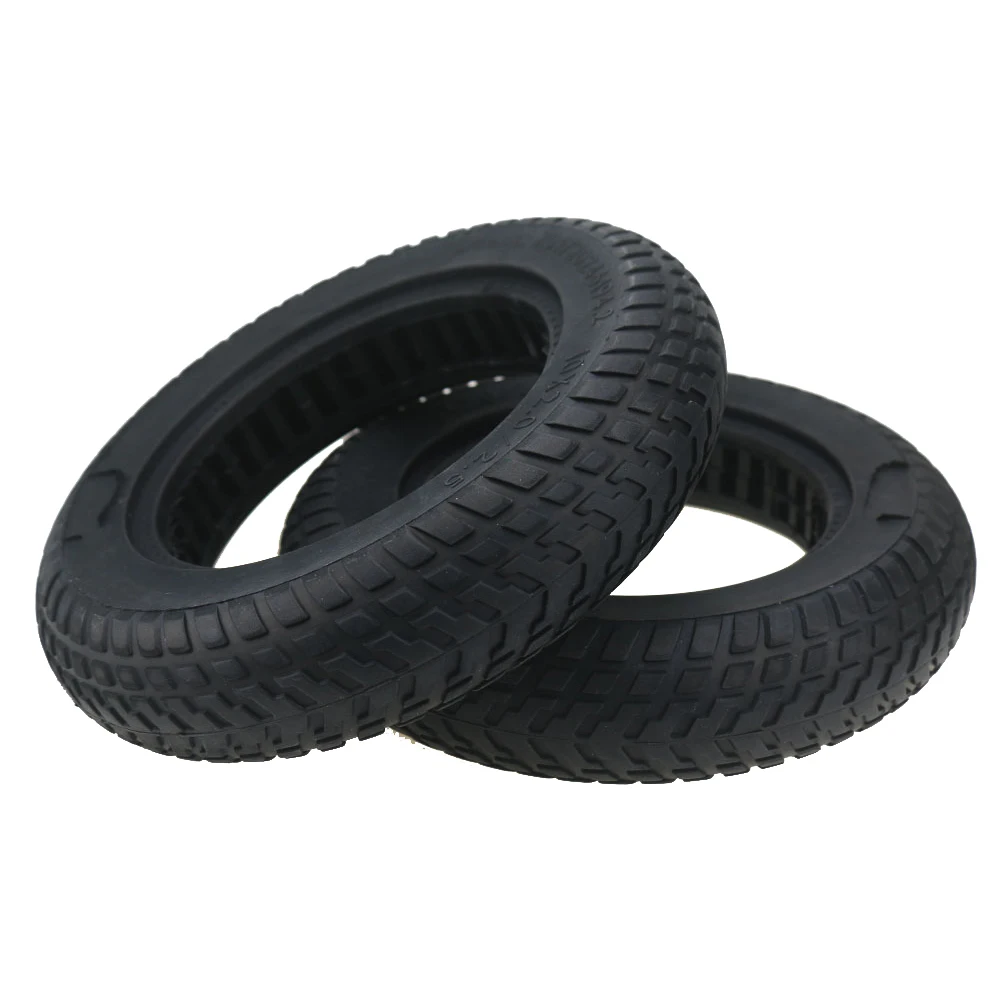 

10*2 10*2.5 Solid Tire for 10 Inch Electric Scooter /Tubeless Perforated Solid Tyre without Tnner Tube, Black