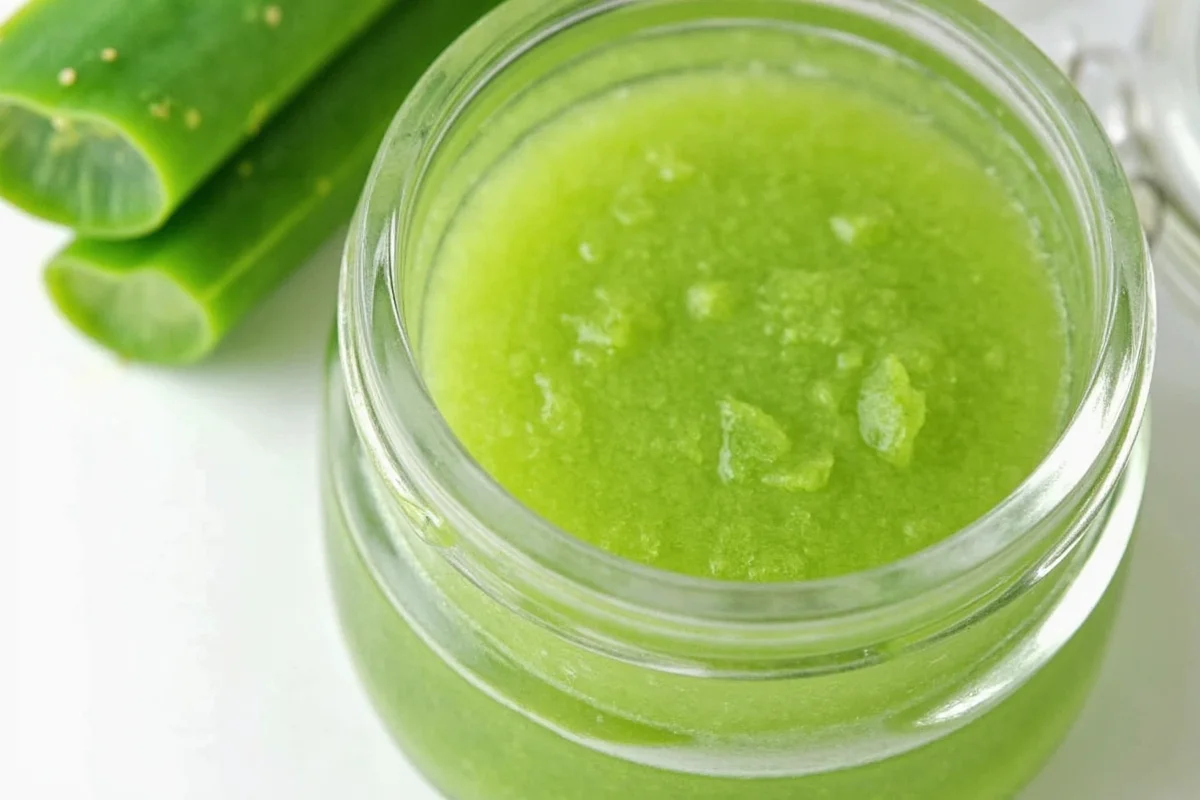 how to extract gel from aloe vera plant