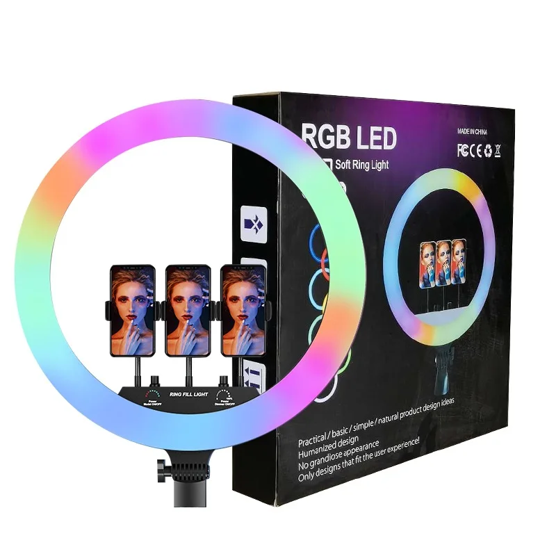 

wholesale price 18 inch RGB color horse racing ring fill light of Symphony beauty light, 4 colors