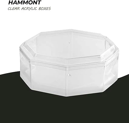 

Clear Acrylic Boxes Octagonal Small Octagon Lucite Boxes for Gifts Weddings Party Favors Treats Candies & Accessories