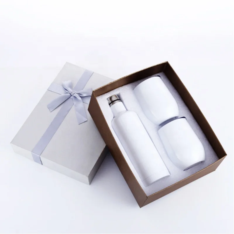 

Sublimation Gift Sets Red Wine Tumbler Double Wall vacuum 500ML 750ML Stainless Steel Red Wine Bottles 12 OZ Wine Tumbler Set