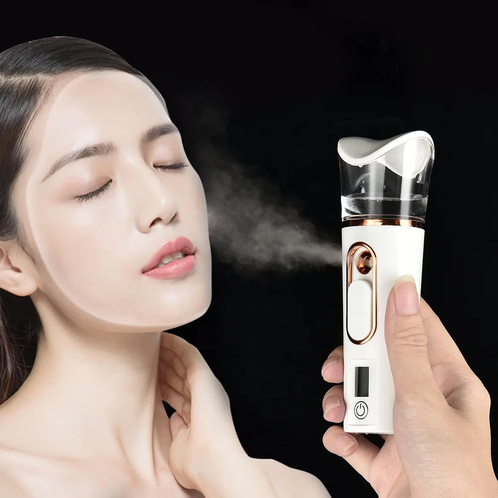 

2 in 1 Manufacturer Private Label Portable Skin Analysis Mini Face SPA Sprayer Nano Facial Steamer With High Frequency