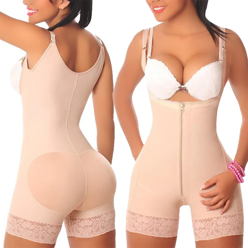 

New Arrivals After Surgery Fajas Para Mujer High Compression Liposuction Waist Butt Lifter Body Shaper for women