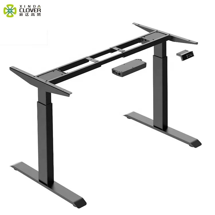 

dual motorized double motor study table sit stand ergonomic electric height adjustable modern office desk