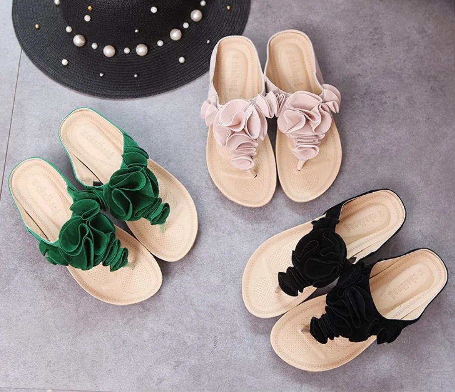 

Rubber foam woman flip flop wholesale beach shoes beach slippers slippers, As below