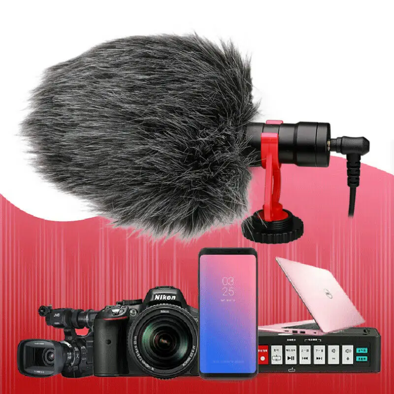 

Shotgun mic Recording Camera Video Microphone for DSLR Camcorder Smartphone iPhone cellphone