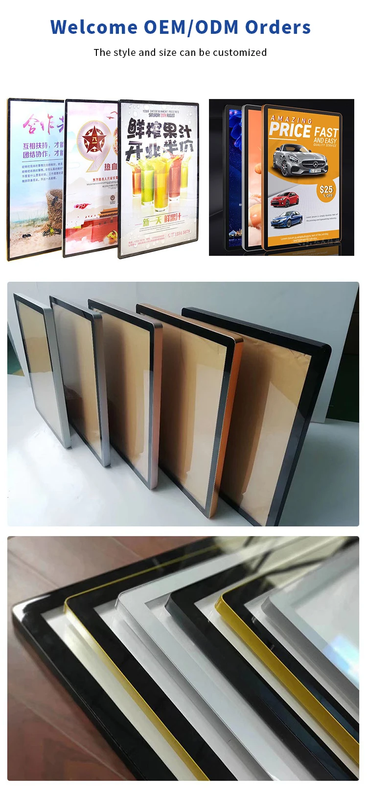 Wholesale Customized Aluminum Photo Frame Extrusion Profile Aluminum