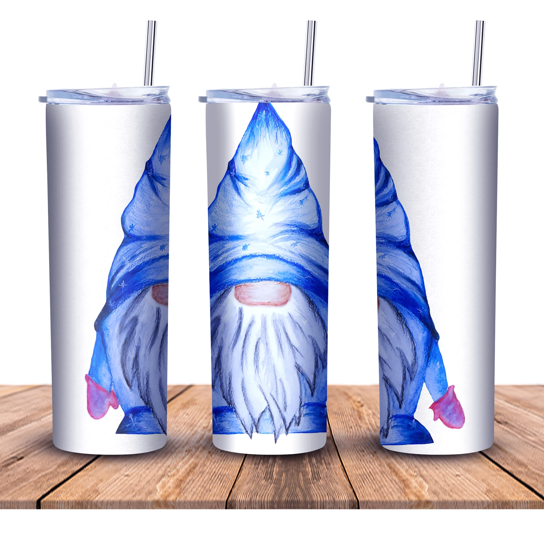 

Best Sales Custom Personalise 20 Oz Sublimation Blank Skinny Gnome Tumbler, Customized color