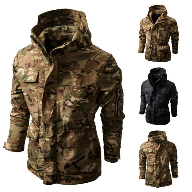 

2019 Amazon Winter Waterproof Camouflage Outdoor army militaryJacket Tactical