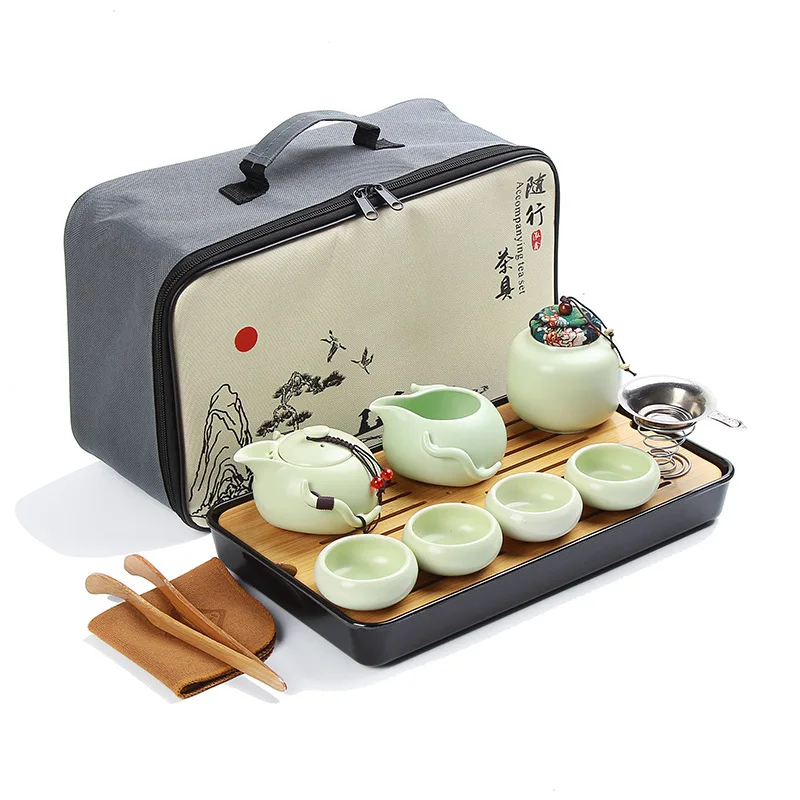 

Gift Tea Pot Portable Chinese Kung Fu Ceramic Travel Tea Set