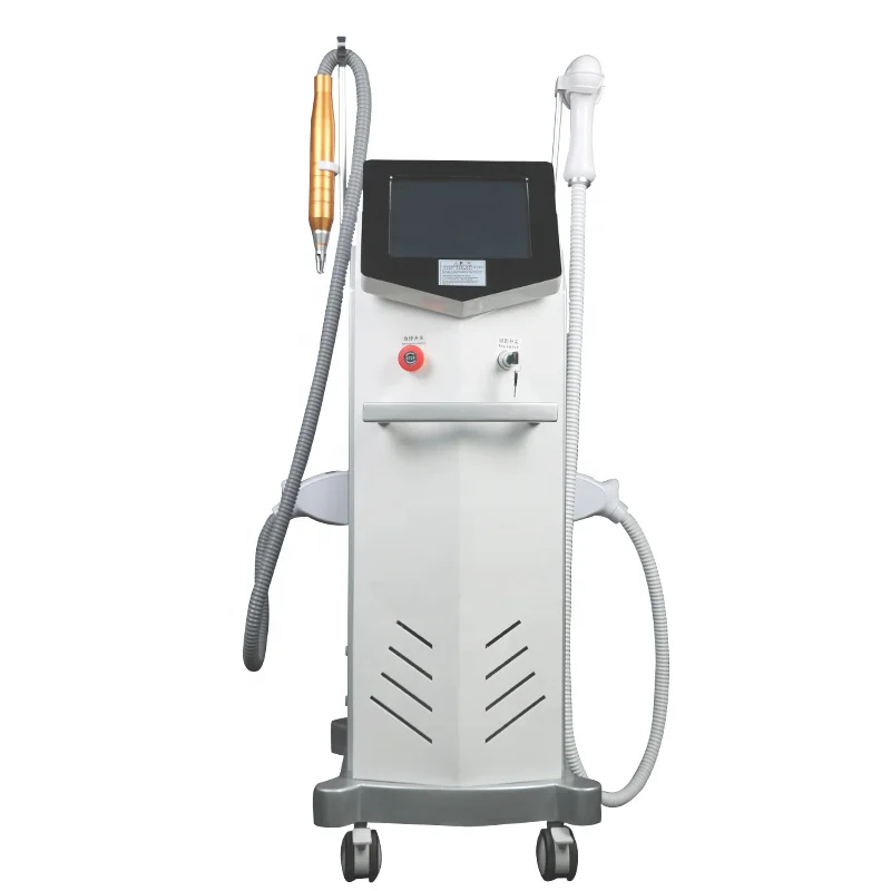 

808nm Diode Laser Hair Removal machine with Double Heads 5000000 Shots Permanent Laser Epilator & Picosecond Whitening device