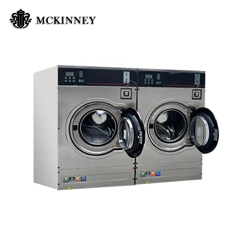 
Professional Commercial Laundry equipment Double Stack Washing Machine Clothes Dryer Machine All In One 