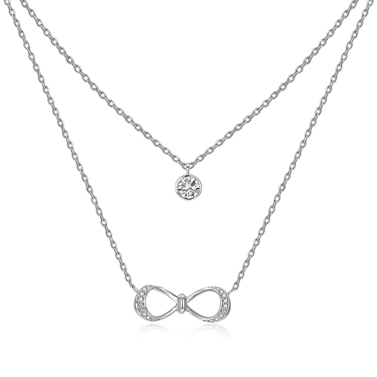 

Fashion Infinity Necklace Sterling Silver Jewelry for Women Forever Love Infinity Pendant Necklace