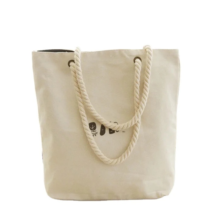 

New product custom plain large luxury canvas shopping zipper shoulder bag tote bag, White,beige and custom colour