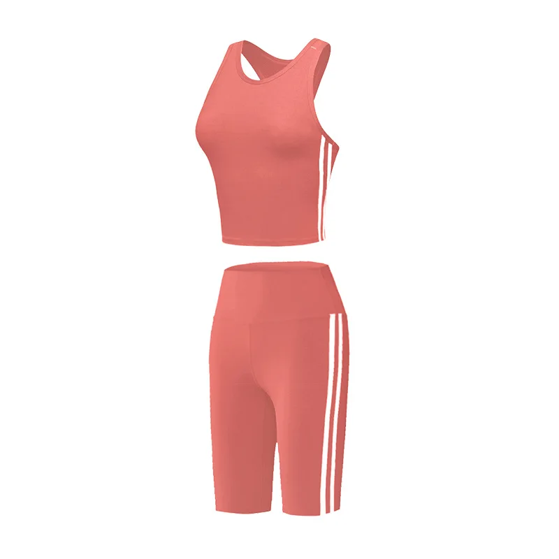 

Popular Women Wholesale Gym Wear Workout Clothing Summer Sports Fitness Bra Yoga Shorts Suit Set Sportswear Women