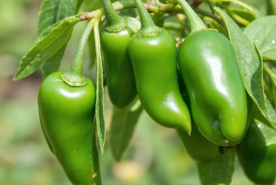 Close-up of cut serrano chile showing seeds