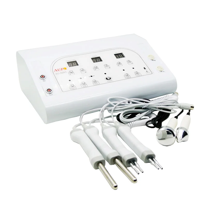 

AU-8201Bio microcurrent skin tightening machine with ultrasound Heads For Beauty