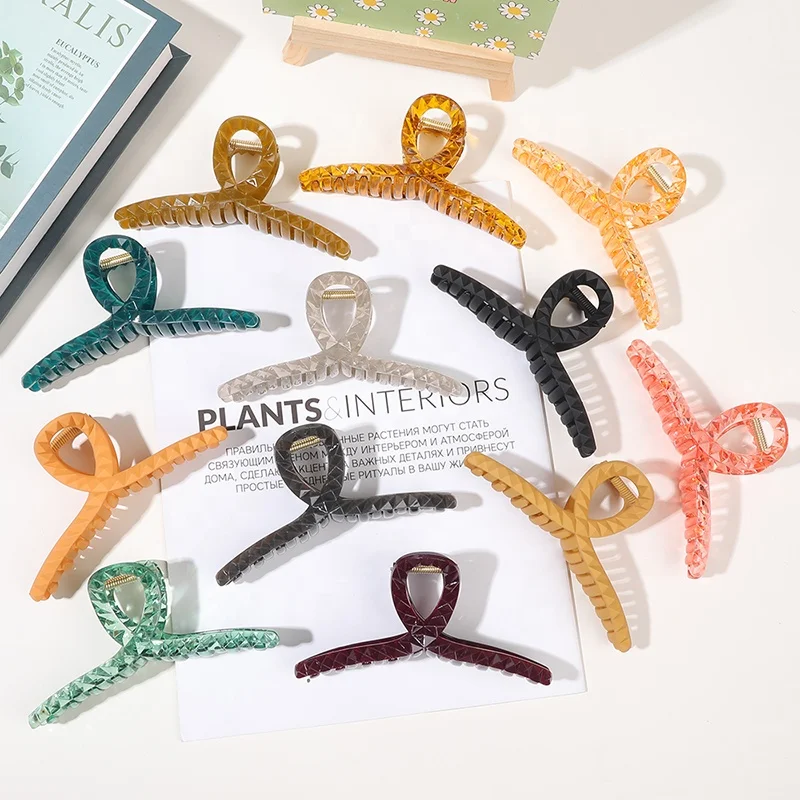 

Ins fashion cross hair clip large shark beauty hair accessories hair claw clip