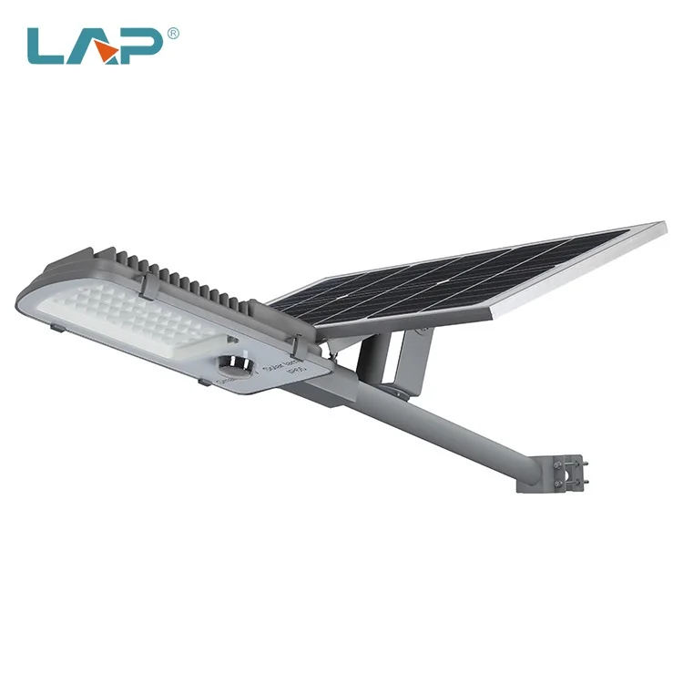 LAP Factory price courtyard waterproof ip65 led solar street light with cctv camera