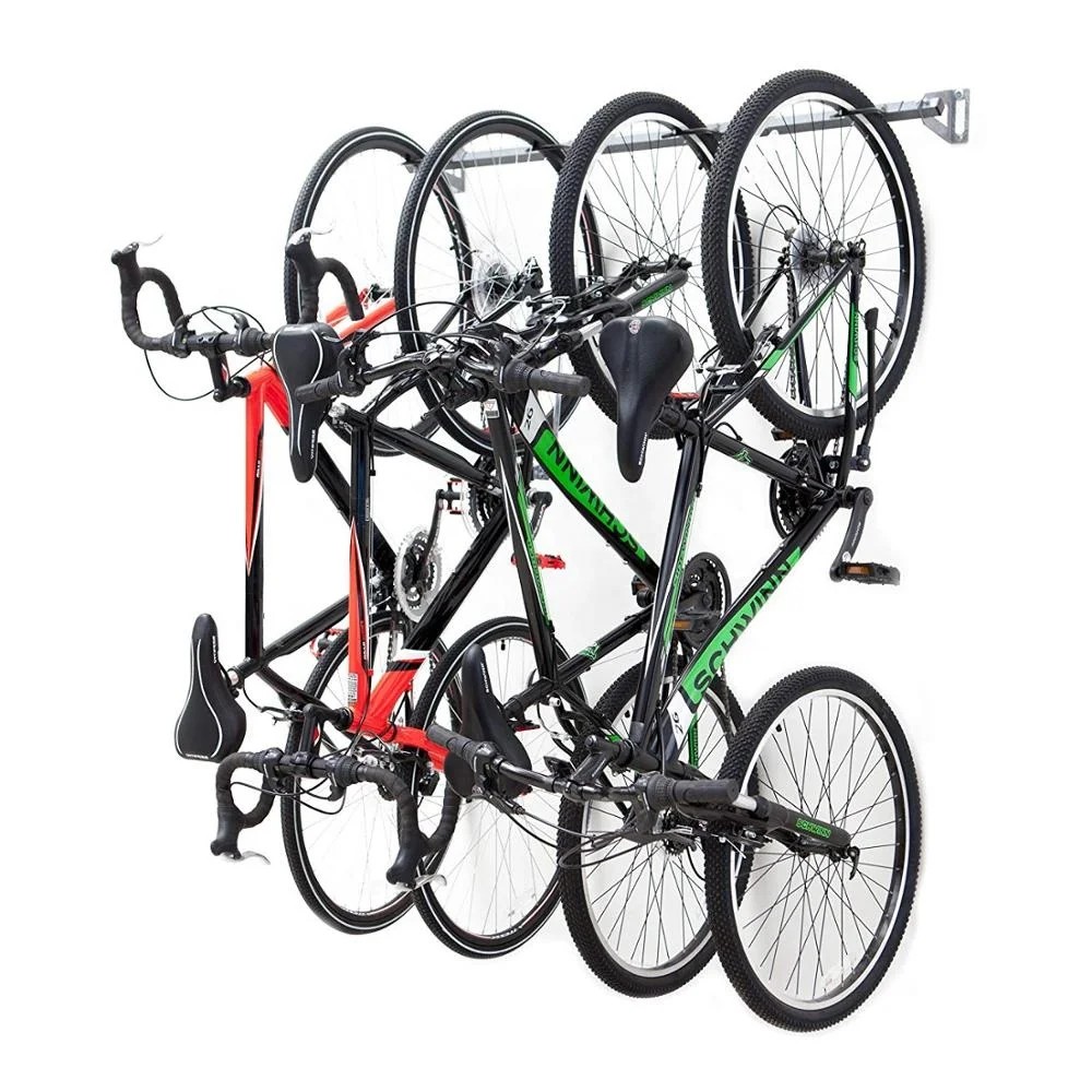 4 bike wall storage rack