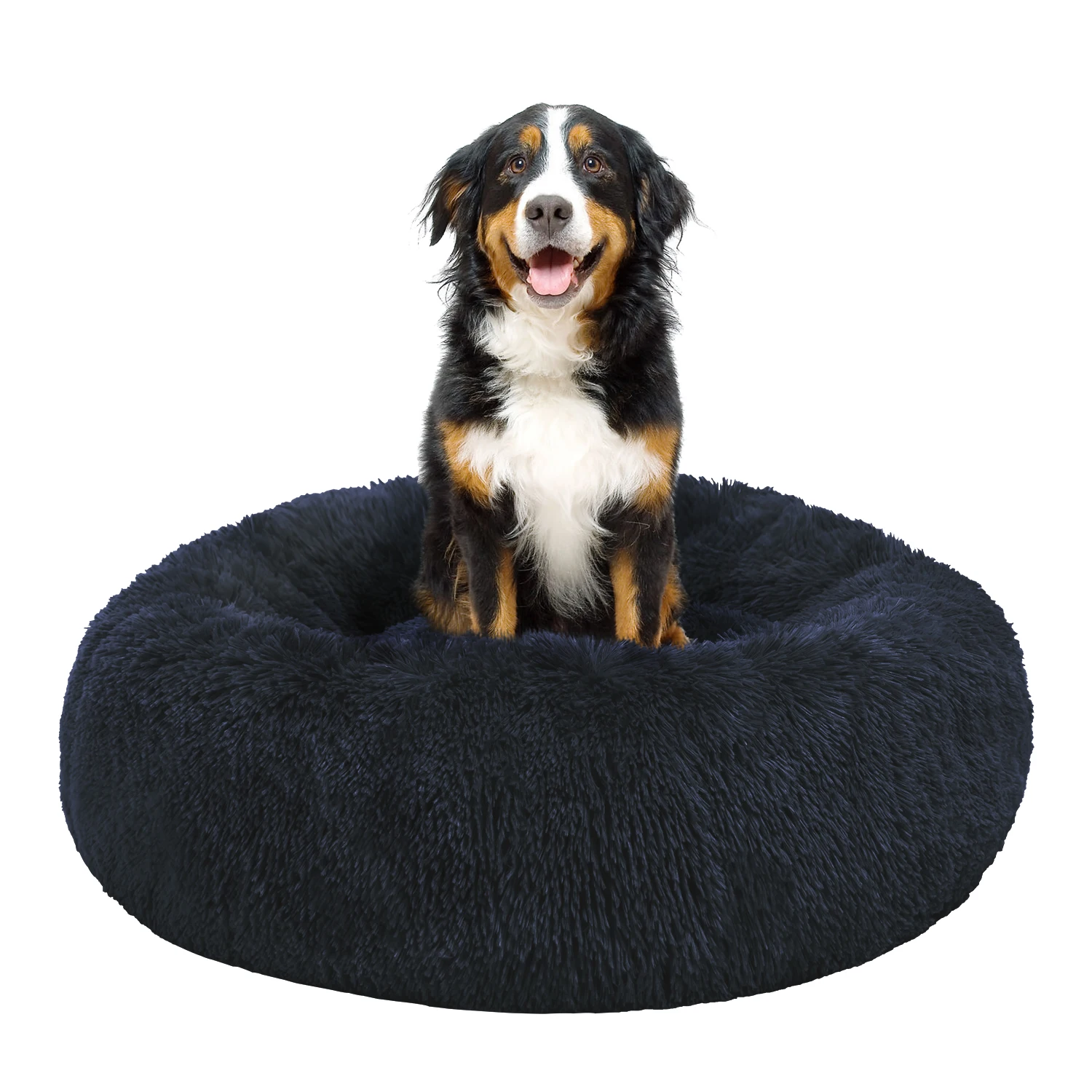 

Guavatech soft Donut Pet Bed with Cheap Freight Convenient Packaging and Transportation Dog Bed, Blue, gray, brown, customize