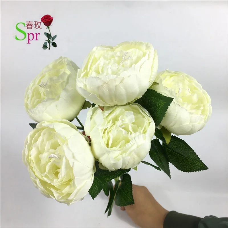 

SPR Cheap wholesale artificial silk rose bud flower mini bouquet for party home decorative flowers arrangement