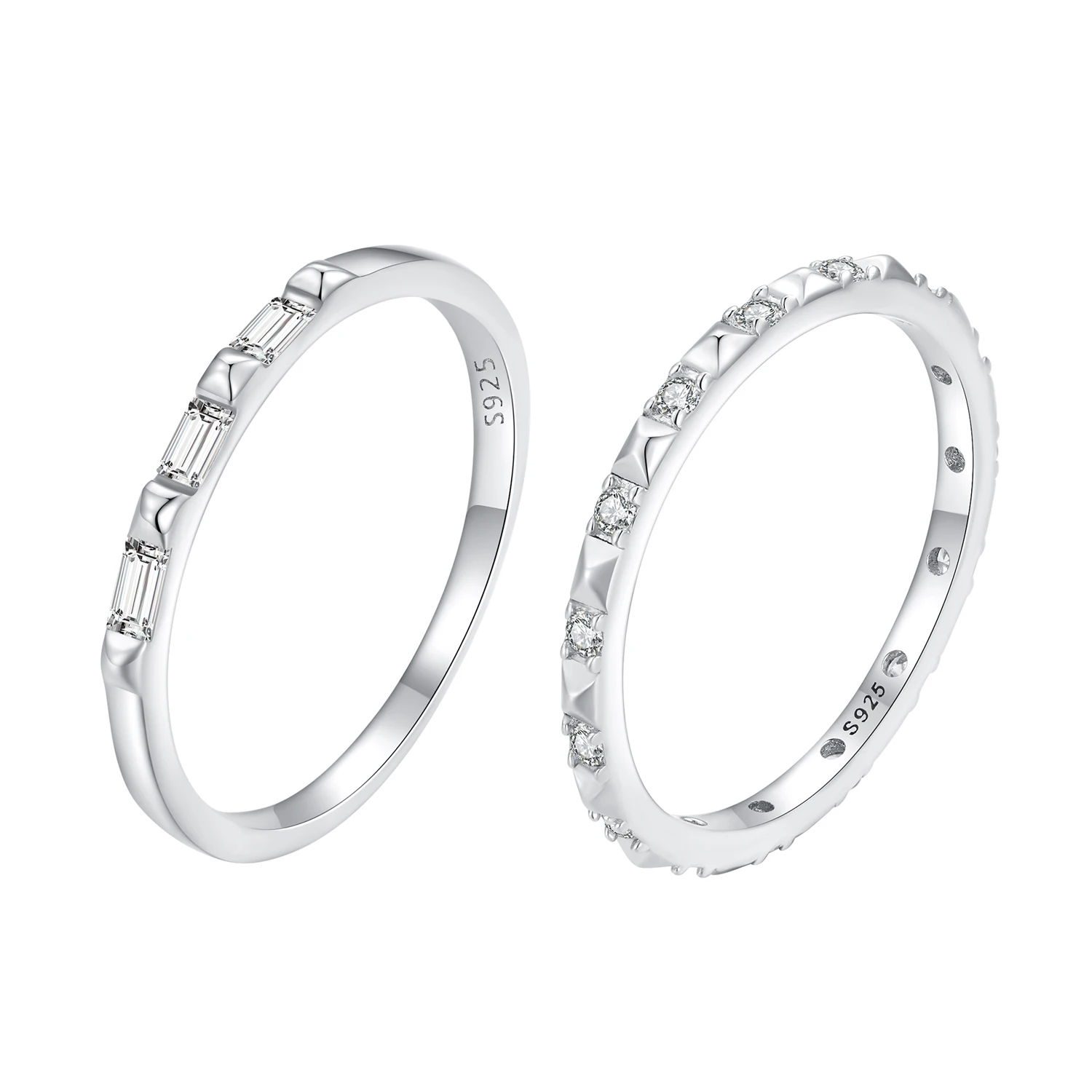 

925 Sterling Silver Rings Cubic Zircons Rings Bling CZ Rings