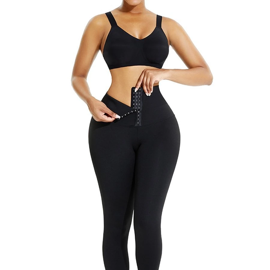 

Adjustable High Waist Women Yoga Pants Waist Trainer Shapewear Breathable Tummy Control Leggings Fitness Shaper