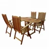 outdoor garden furniture sets modern solid wood dining armchair patio