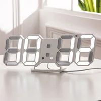 

Multi-Functional Remote Control Large LED Digital Wall Clock with Countdown Timer Temperature Date