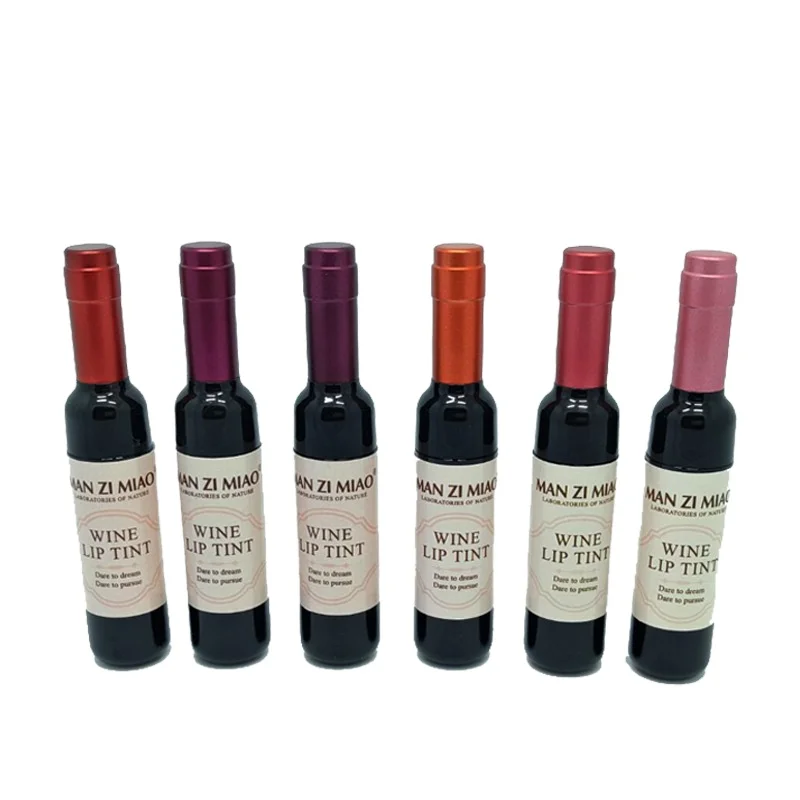 

Hot Sale 6 Colors Wine Lipstick Matte Long Lasting Waterproof Lip Tint Set Lip Gloss Lip Stain, Colorful