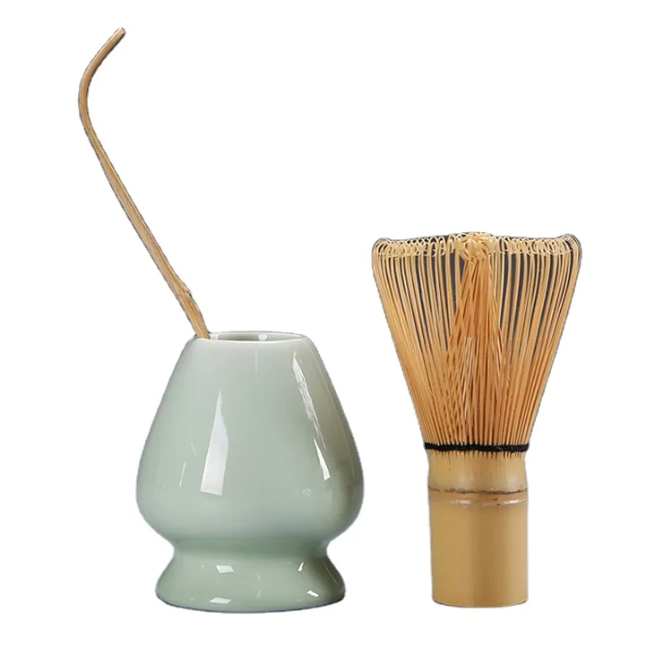 

ESTICK Bamboo Green Tea Powder Chasen Custom Logo 100Prongs Japan And Spoon Matcha Whisk For Matcha