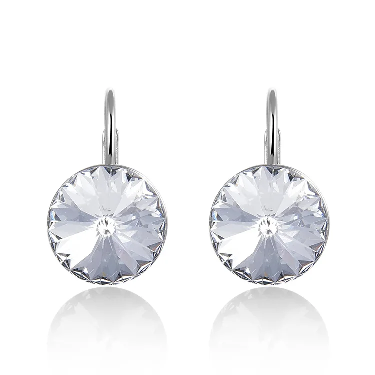 

POLIVA wholesale 2020 New luxury earrings crystal 925 sterling silver earing